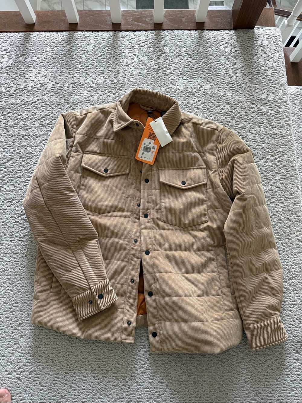 Save the Duck Men’s Beige Cord Jacket - NWT size M